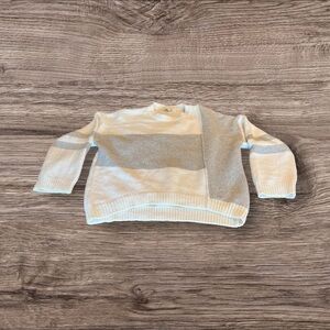 Pinch Women’s Color Block Cream & Gray Chunky Sweater Size Medium